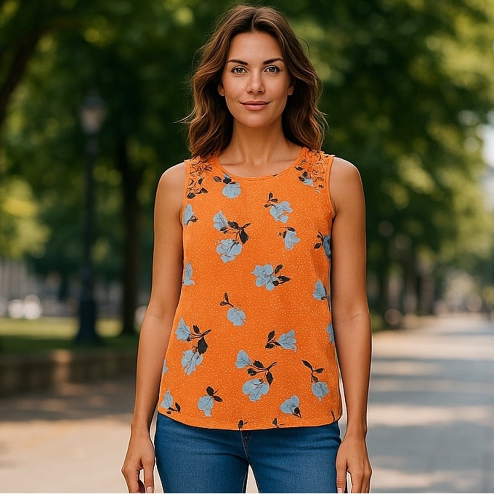NWT Daniel Rainn x Anthropologie Women’s Sleeveless Tank Top with Lace Inset